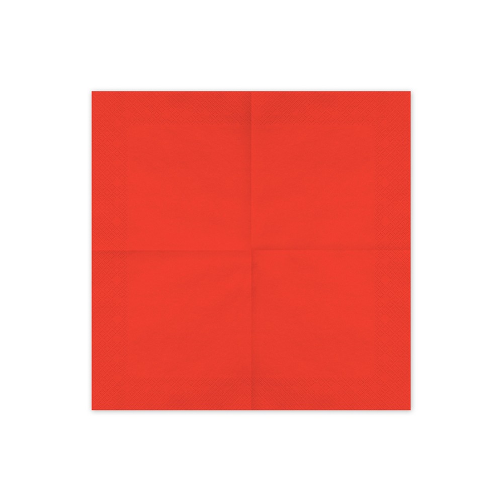 Servietter Rød - 20 stk (33 x 33 cm) | Rødt tema Servietter - Temashop