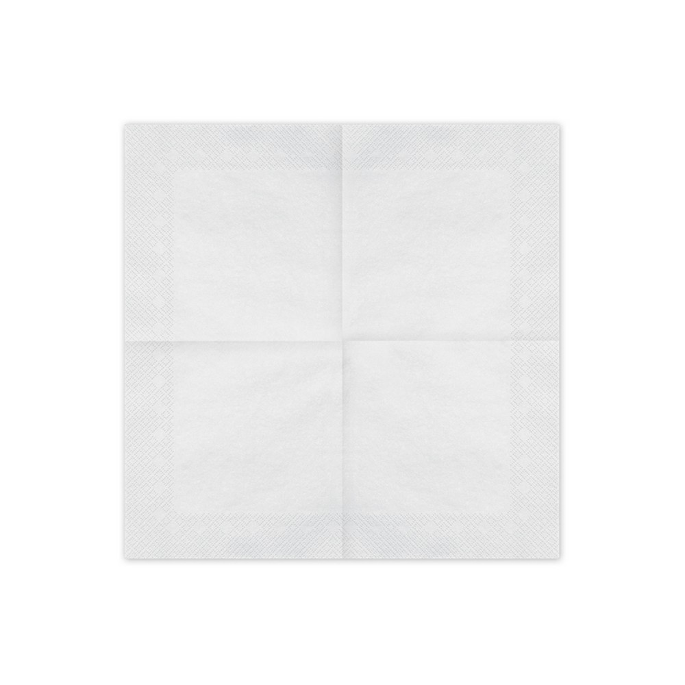 Servietter Hvid - 20 stk (33 x 33 cm) | Hvidt tema Servietter - Temashop