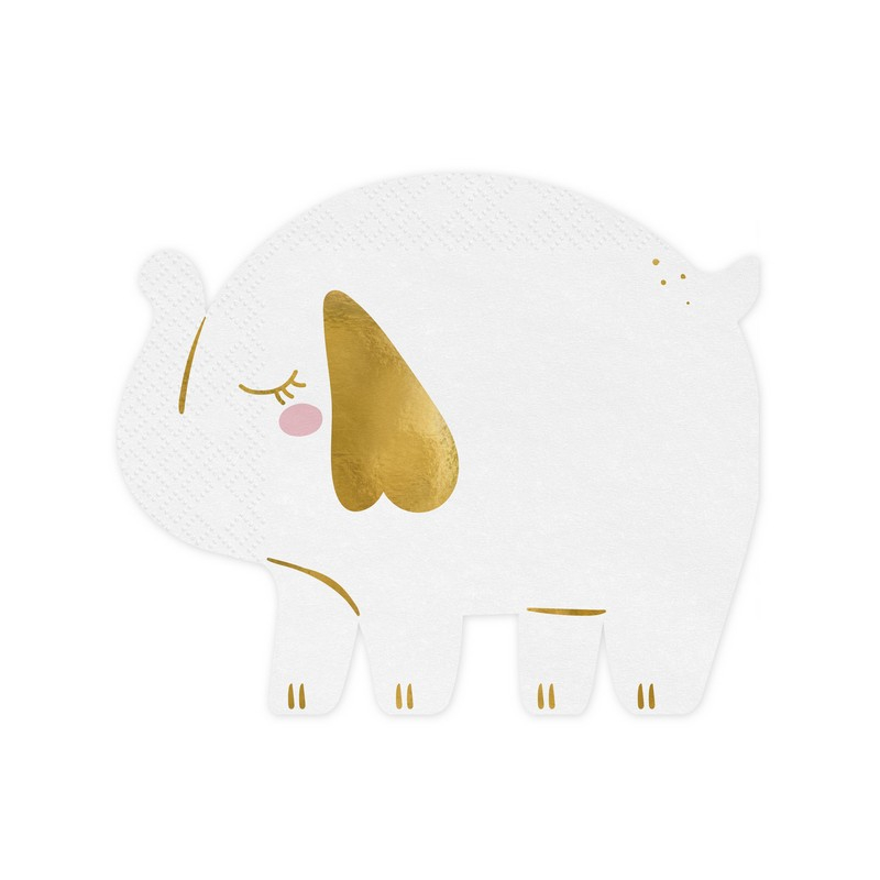 Elefant Servietter - 12 stk (32 x 27 cm) | Elefant Servietter - Temashop