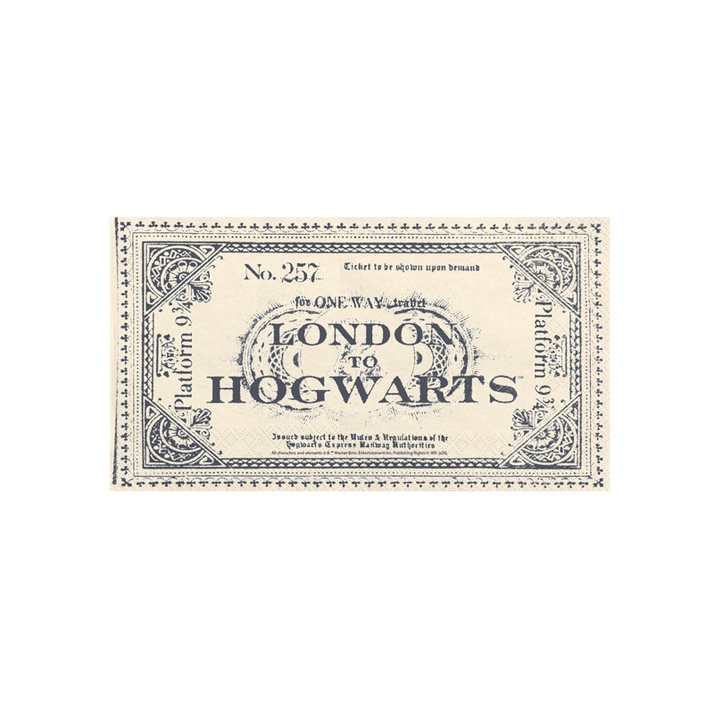 Harry Potter London To Hogwarts Servietter - 20 stk (33 x 40 cm) | Harry Potter Servietter - Temashop