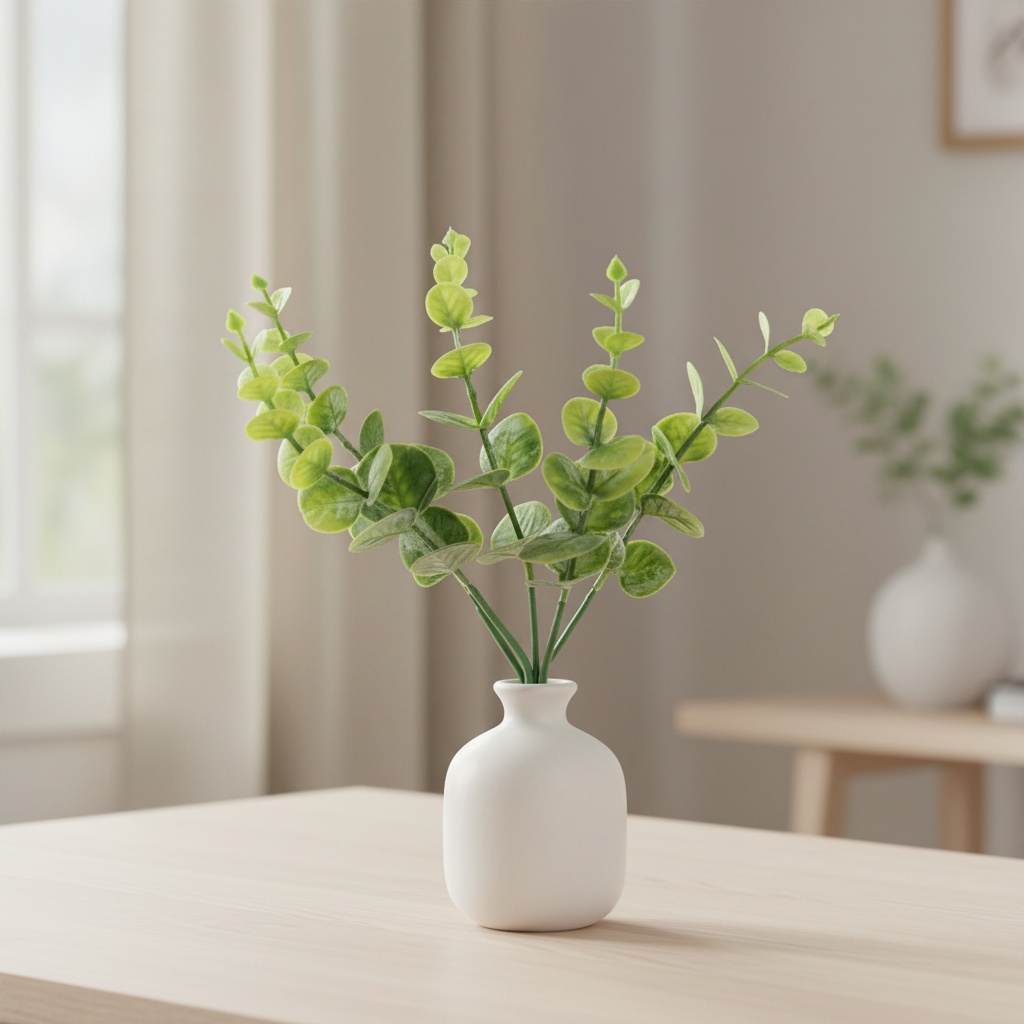 Kunstig Eukalyptusgren - 1 stk (27 cm) | Natur tema Kunstige blomster - Temashop