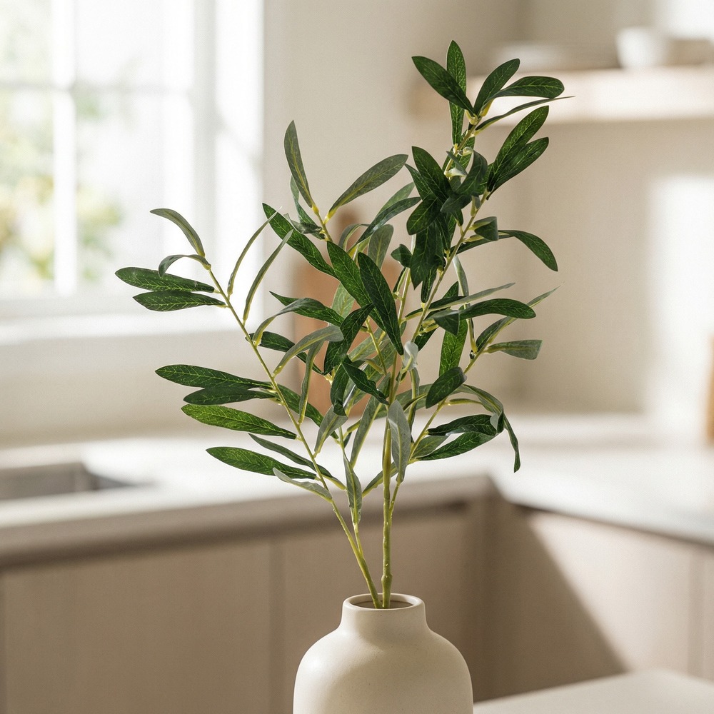 Kunstig Olivengren - 1 stk (91 cm) | Natur tema Kunstige blomster - Temashop