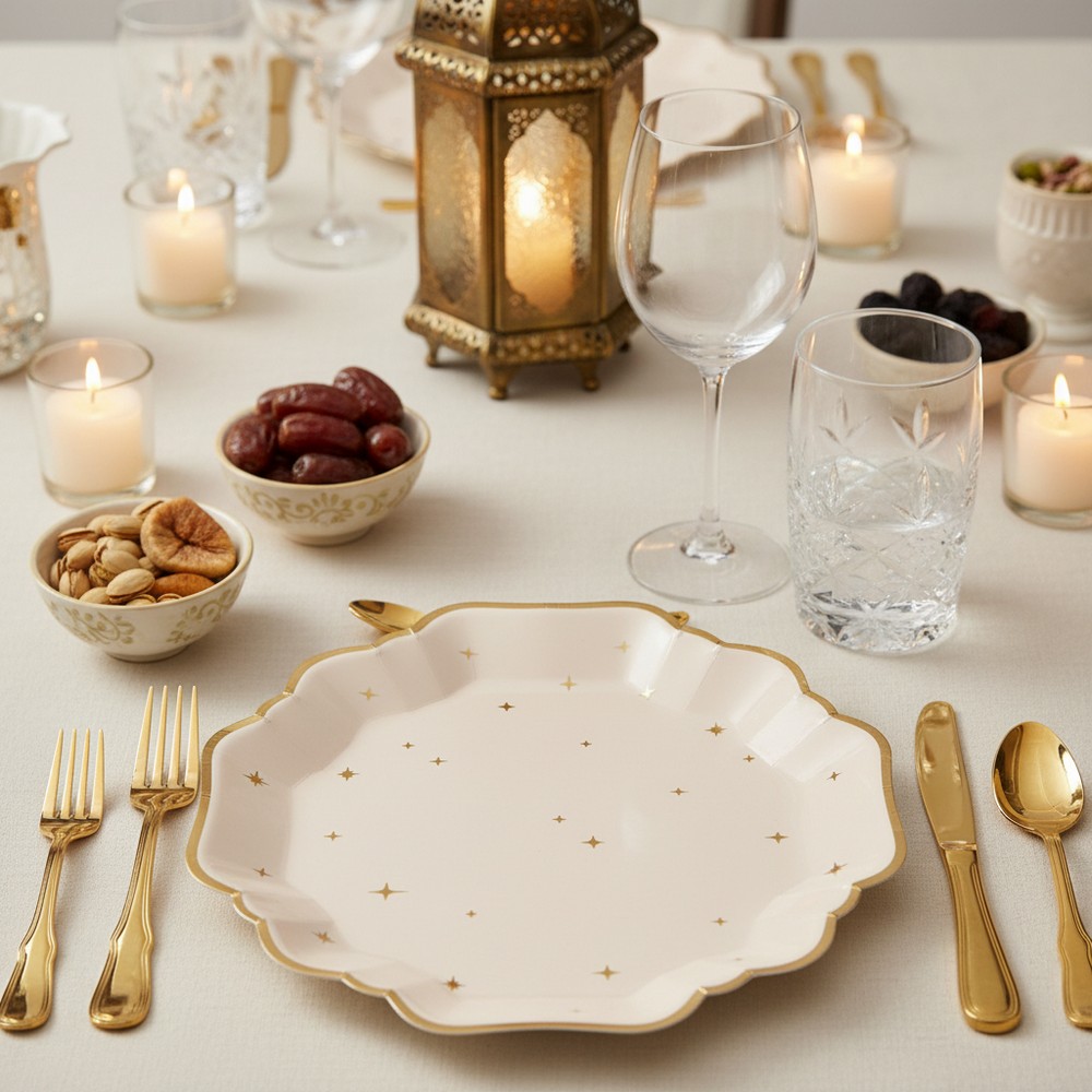 Eid Stjerne Tallerkener - 6 stk (21 cm) | Eid Tallerkner - Temashop