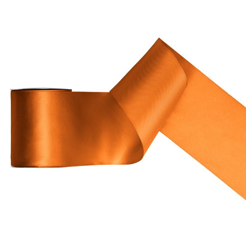 Satinbånd Rust Orange - 1 stk (6 mm) | Orange tema Bånd - Temashop