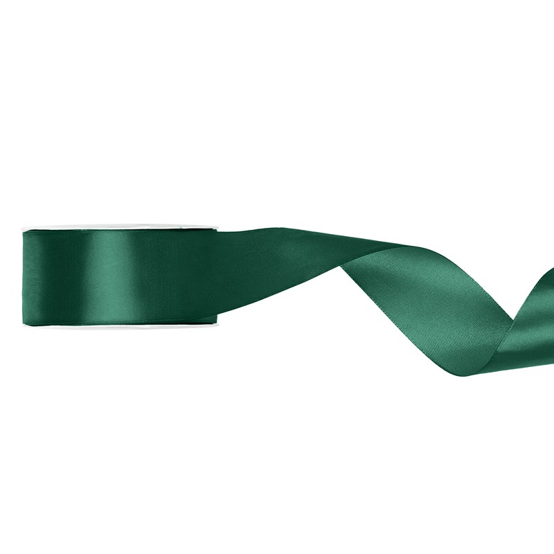 Satinbånd Flaskegrøn - 1 stk (38 mm x 25 m) | Grønt tema Bånd - Temashop