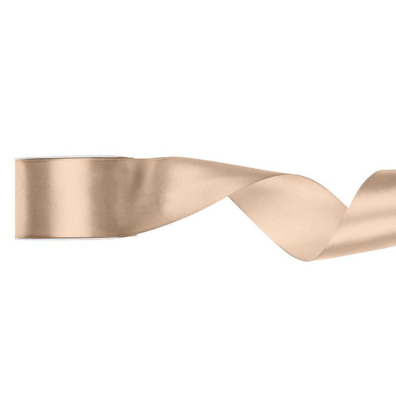 Satinbånd Fersken - 1 stk (38 mm x 25 m) | Fersken Tema Bånd - Temashop