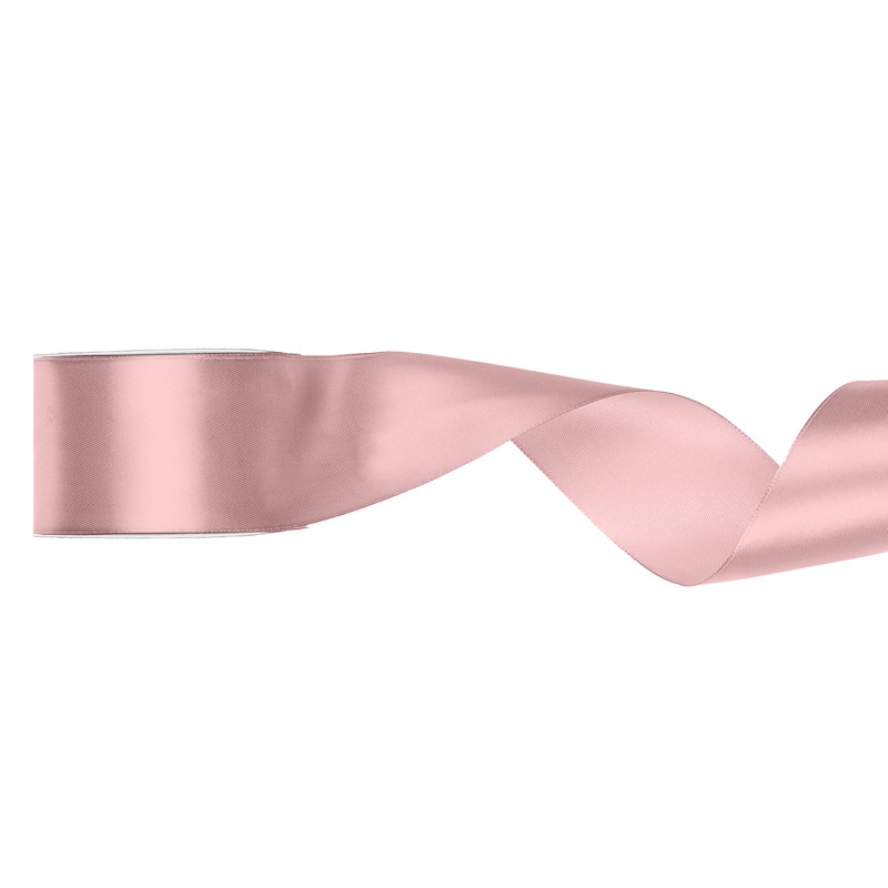 Satinbånd Lys Dusty Rose - 1 stk (38 mm x 25 m) | Pink tema Bånd - Temashop
