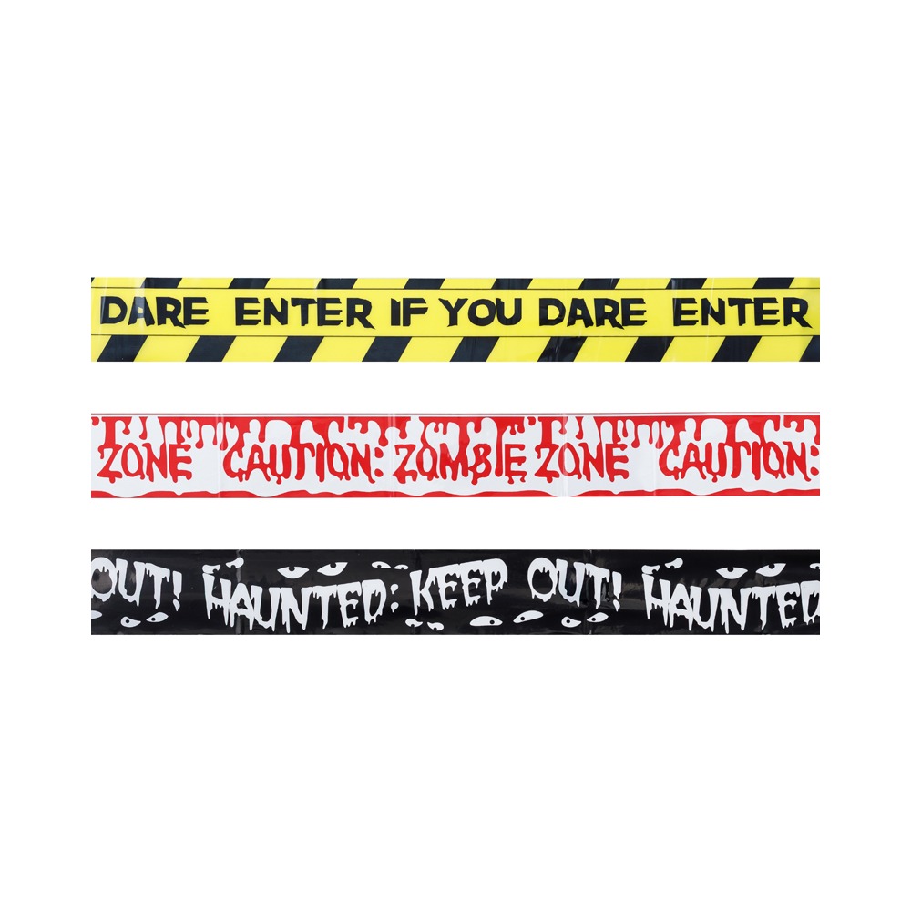 Halloween Afspærringsbånd - 3 stk (6,5 cm x 3 m) | Halloween Afskærmningsbånd - Temashop