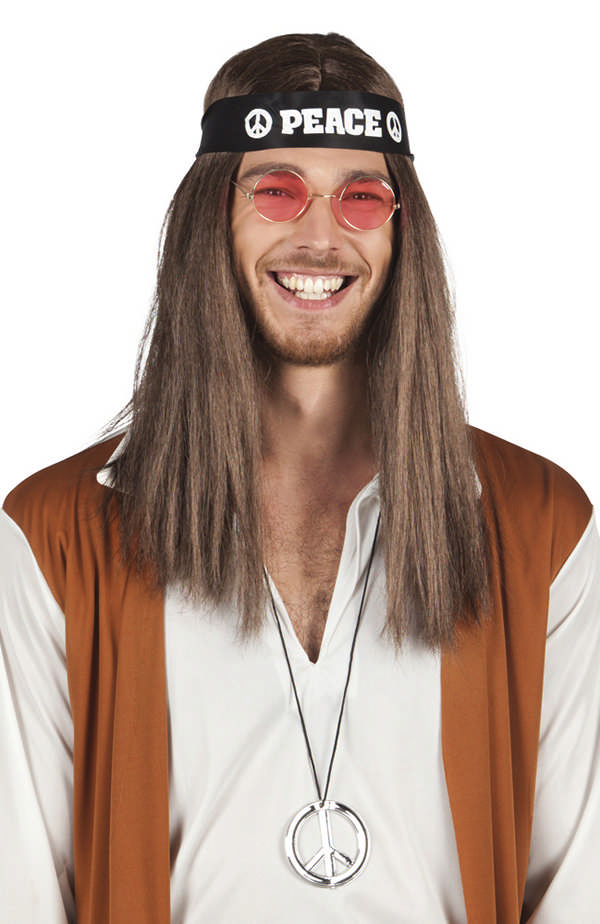Peace Hippie Tilbehørsæt | 60'erne Hippie Tilbehørskit - Kropstilbehør - Temashop