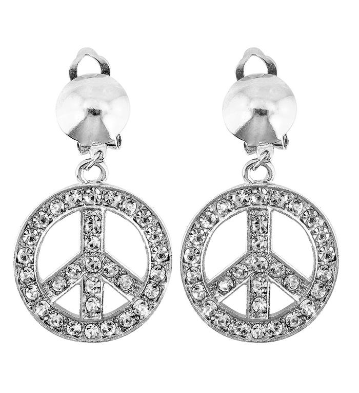 Peace Juvel Øreringe | 60'erne Hippie Øreringe - Smykker - Temashop