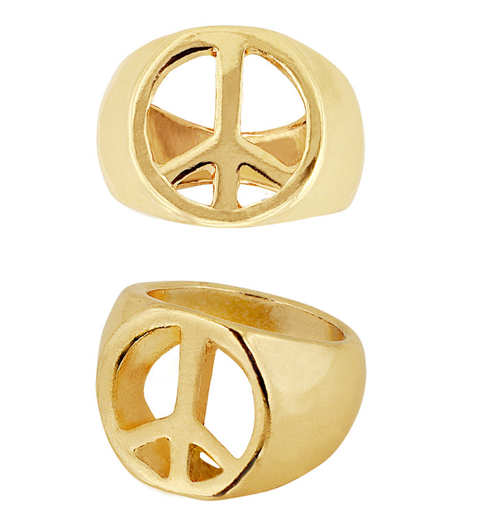 Peace Ring Guld
