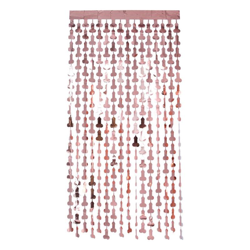 Penis Backdrop Rosaguld - 1 stk (91 x 244 cm) - Temashop