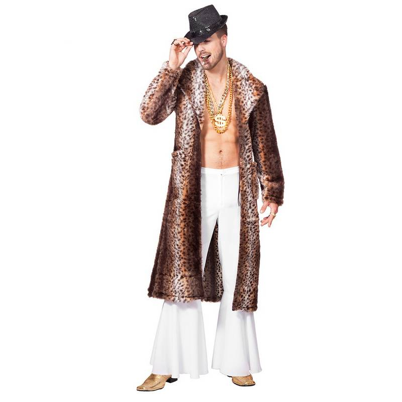 Pimp Frakke - Sjov kostume til voksne i størrelserne S-4XL | Pimp kostume til mænd - Temashop