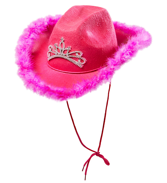 Pink Cowgirl Hat | Det vilde vesten Hat / Hue / Hjelm - Hovedtilbehør - Temashop