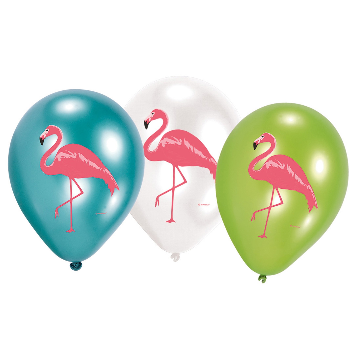 Pink Flamingo Balloner - 6 stk (27,5 cm) | Flamingo Latexballoner - Temashop