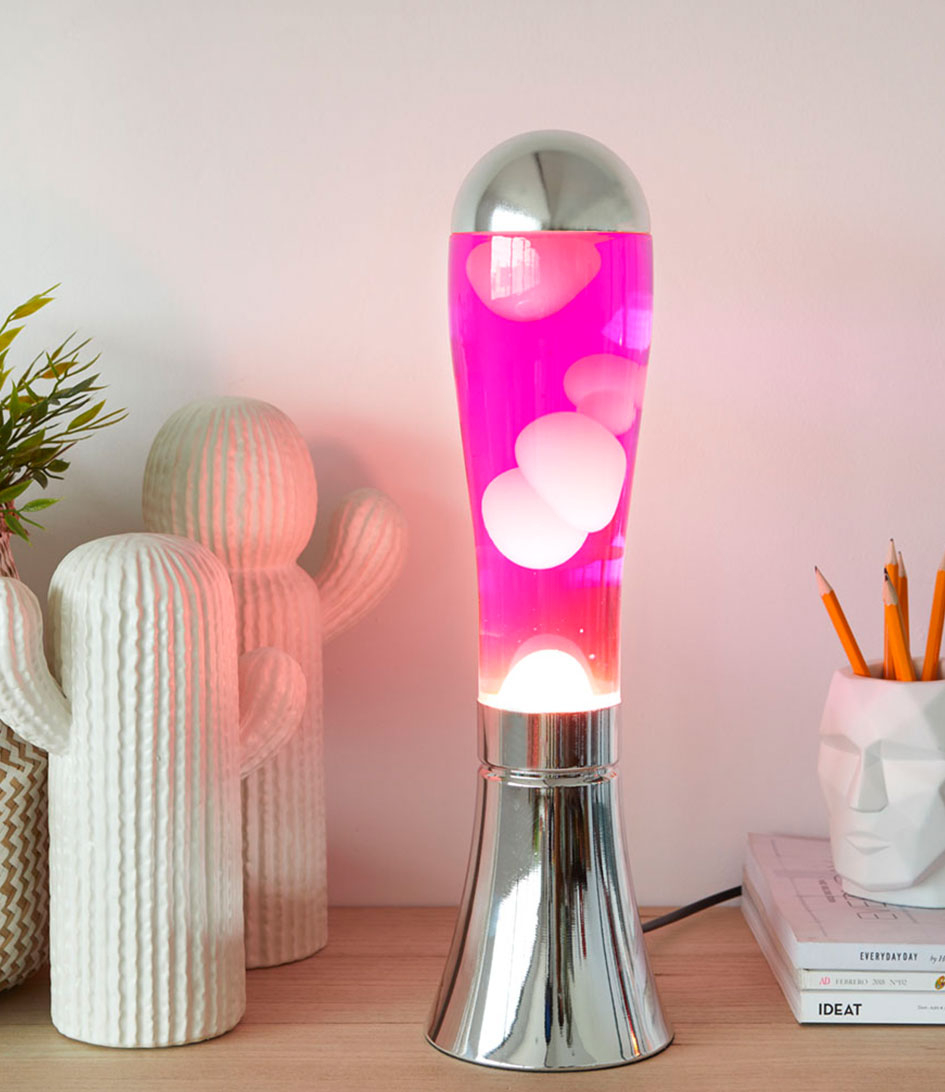 Pink Lava Lampe (45 x 12 cm) | Pink tema Lamper - Temashop
