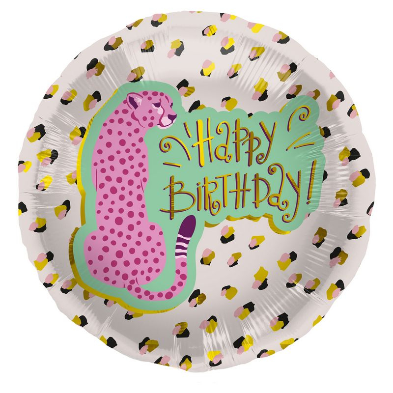 Pink Panther Happy Birthday Folieballon - 1 stk (45 cm) | Pink Panther Folieballoner - Temashop