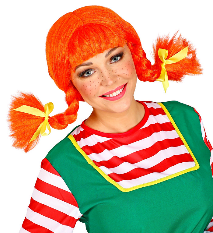 Stærk Pige Paryk | Pippi Paryk - Hovedtilbehør - Temashop