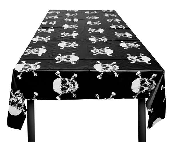 Pirat Dødningehoved Dug - 1 stk (130 x 180 cm) | Pirat Duge - Temashop