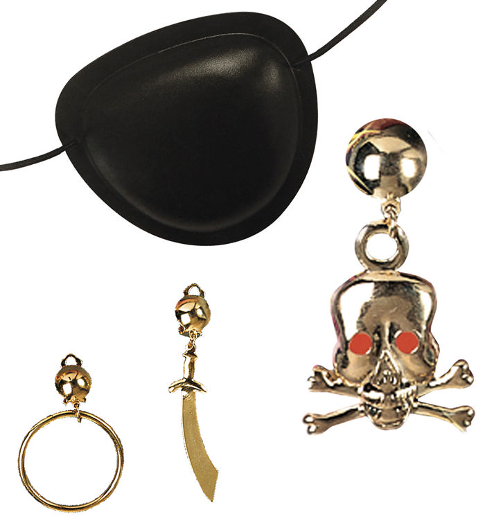 Pirat Klap & Ørering | Pirat Tilbehørskit - Kropstilbehør - Temashop
