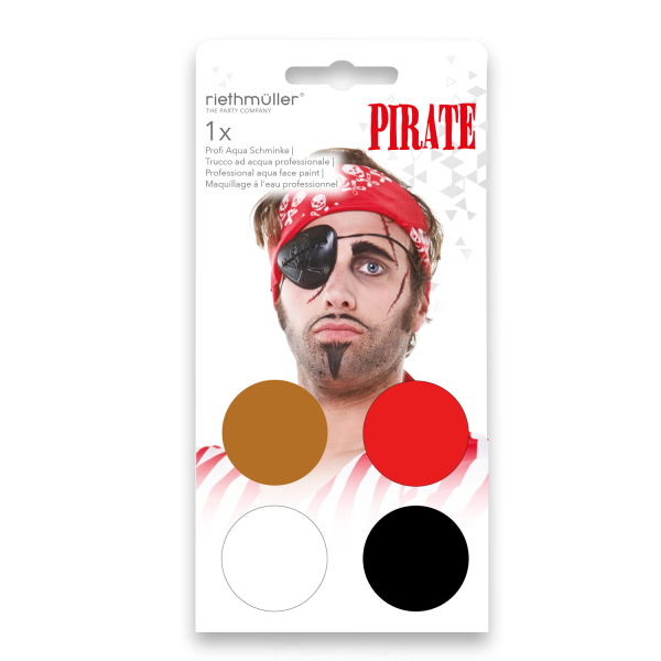 Pirat Vandsminke Sæt | Pirat Sminke / Makeup - Makeup & Negle - Temashop