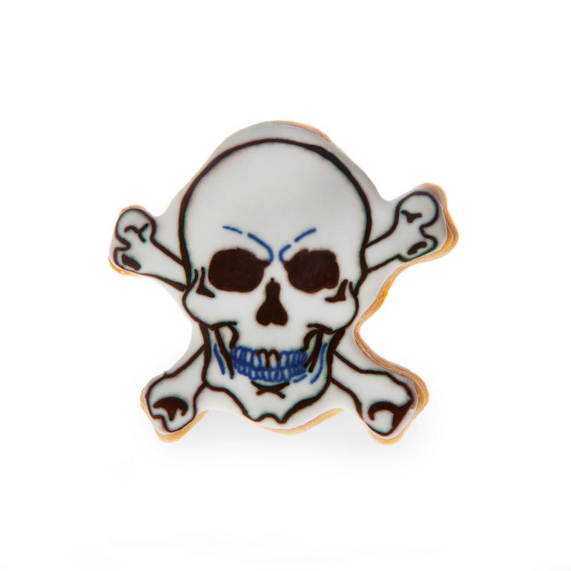 Dødningehoved Kageudstikker - 1 stk (8,9 cm) | Pirat Udstikker - Temashop