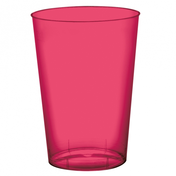 Plastikkrus Koral - 10 stk (200 ml) | Pink tema Glas - Temashop