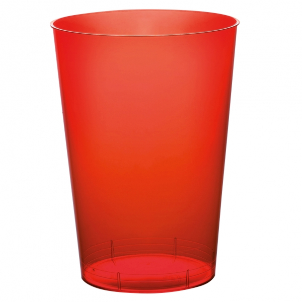 Plastikkrus Rød - 10 stk (200 ml) | Rødt tema Glas - Temashop