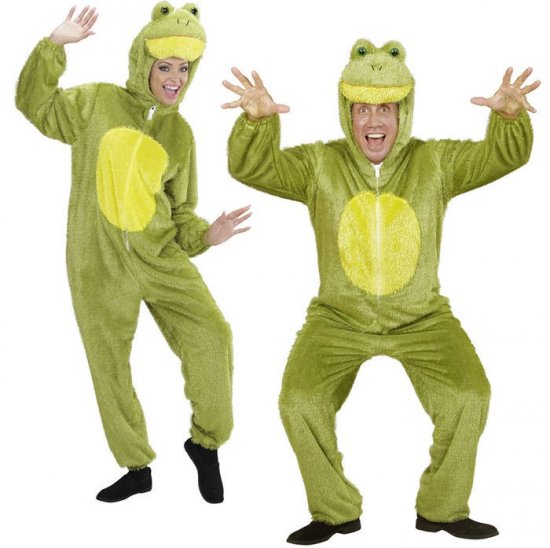 Plys Frø Kostume - Dyr kostume til voksne i størrelserne M-XL | Krokodille - Temashop