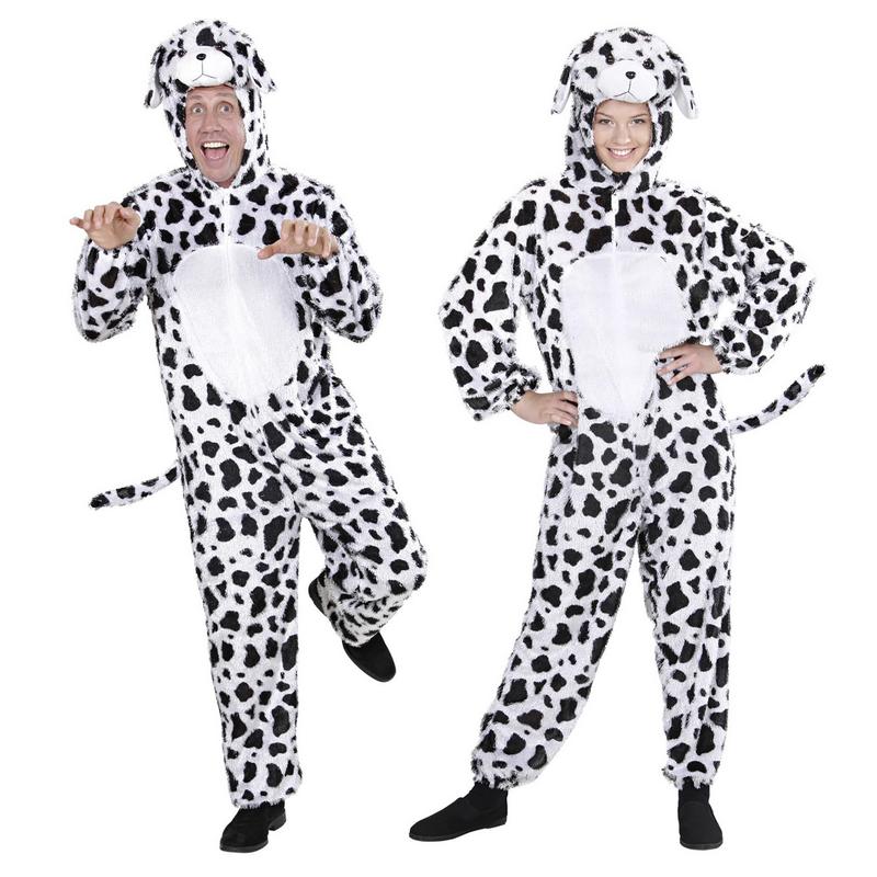Plysset Dalmatiner Kostume - Dyr kostume til voksne i størrelserne M-XL | Hund - Temashop