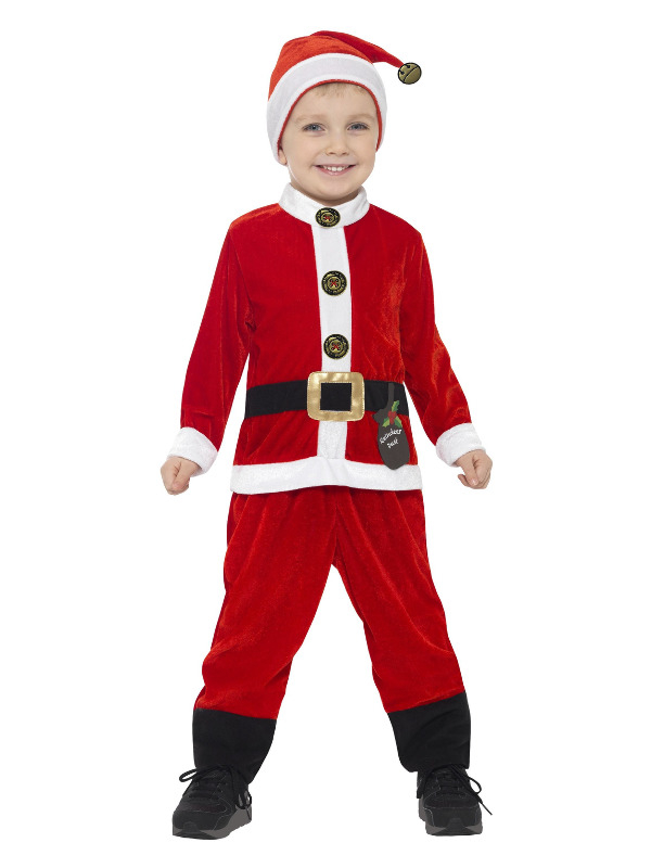 Plysset Julemand Børnekostume
