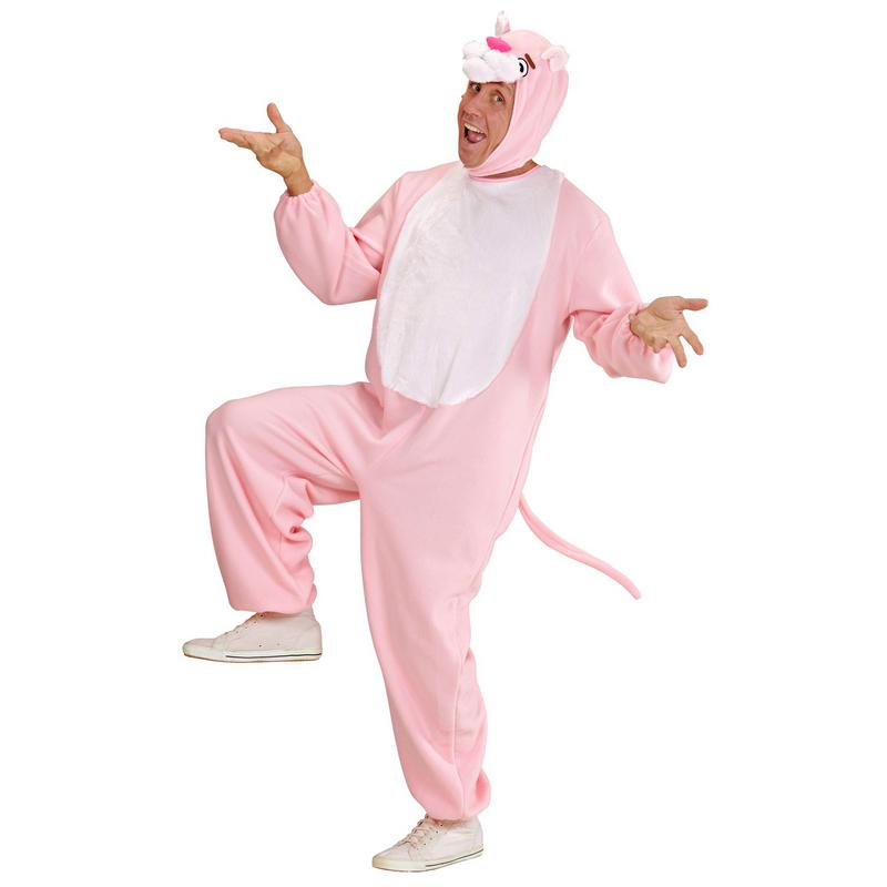 Plysset Panter Kostume - TV-serier / Film kostume til voksne i størrelserne S-XL | Pink Panther kostume til mænd - Temashop