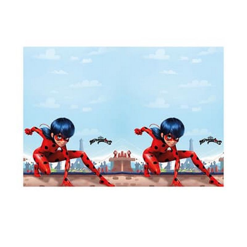 Miraculous Ladybug Plast Dug - 1 stk (120 x 180 cm) | Miraculous Duge - Temashop