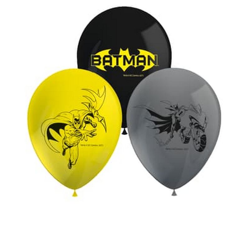 Batman Latexballoner - 8 stk | Batman Latexballoner - Temashop