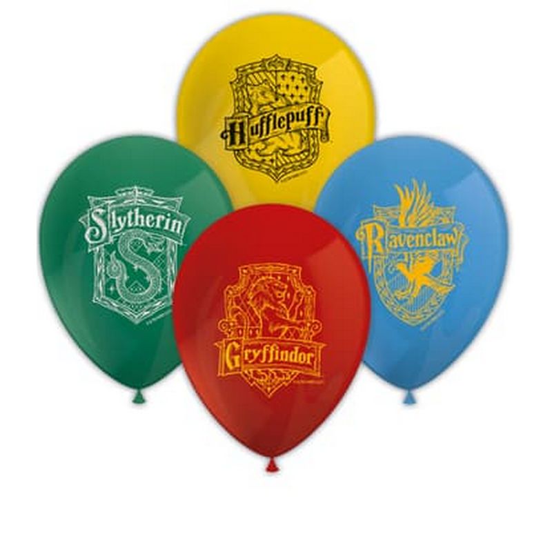 Harry Potter Kollegie Latexballoner - 8 stk | Harry Potter Latexballoner - Temashop