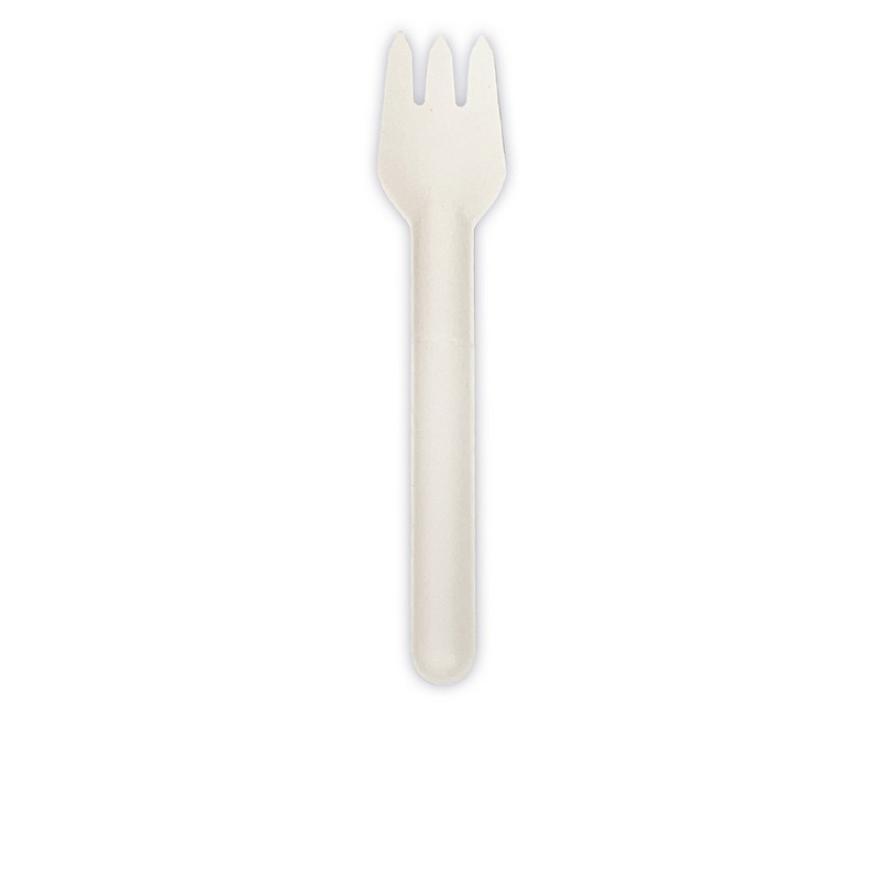 Sukkerrør Gafler Hvid - 8 stk - Temashop