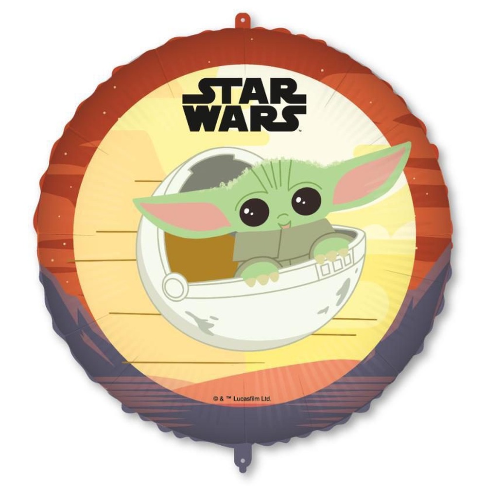 The Mandalorian Grogu Folieballon - 1 stk (46 cm) | The Mandalorian Folieballoner - Temashop