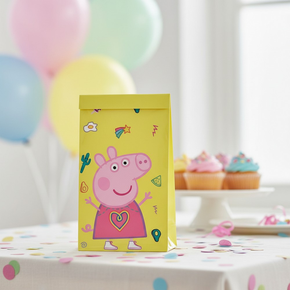 Gurli Gris Partyposer - 4 stk | Gurli Gris Poser / Goodiebags - Temashop