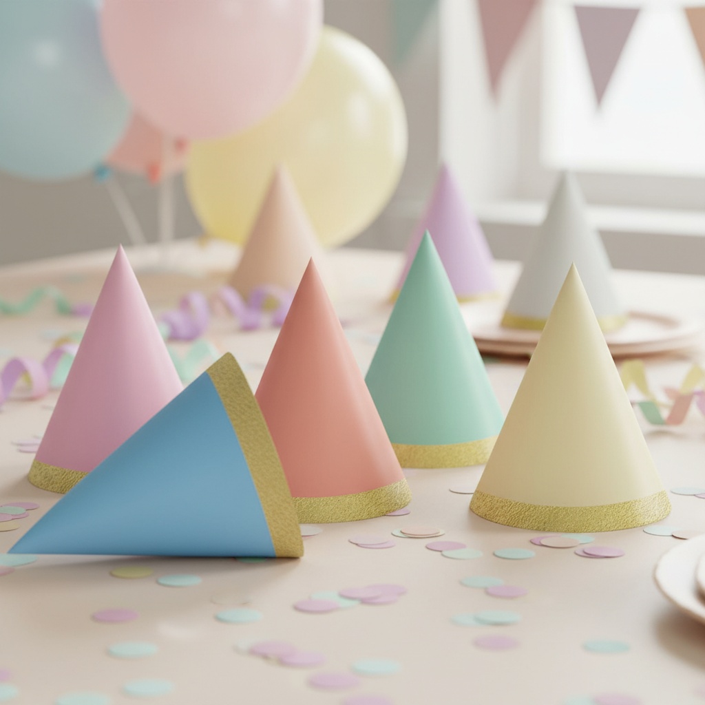 Pastel Festhatte | Karneval Partyhatte - Temashop