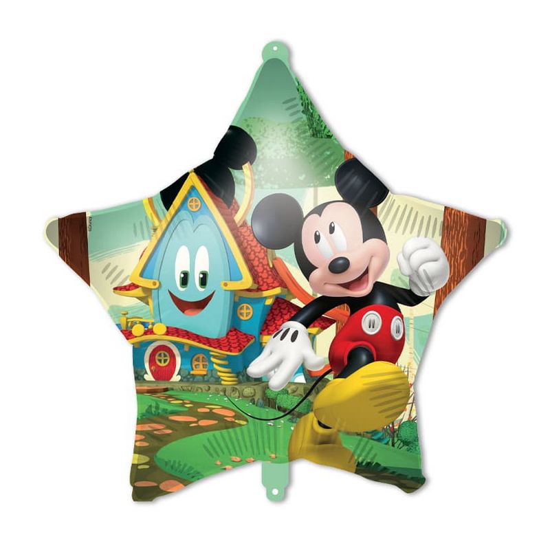Mickey Mouse Stjerne Folieballon - 1 stk (46 cm) | Mickey Mouse Folieballoner - Temashop