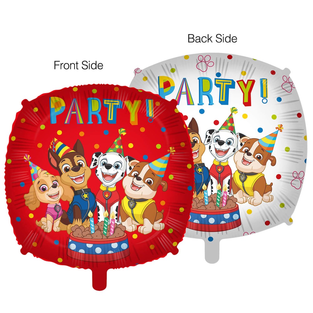 Paw Patrol Party Folieballon - 1 stk (46 cm) | Paw Patrol Folieballoner - Temashop