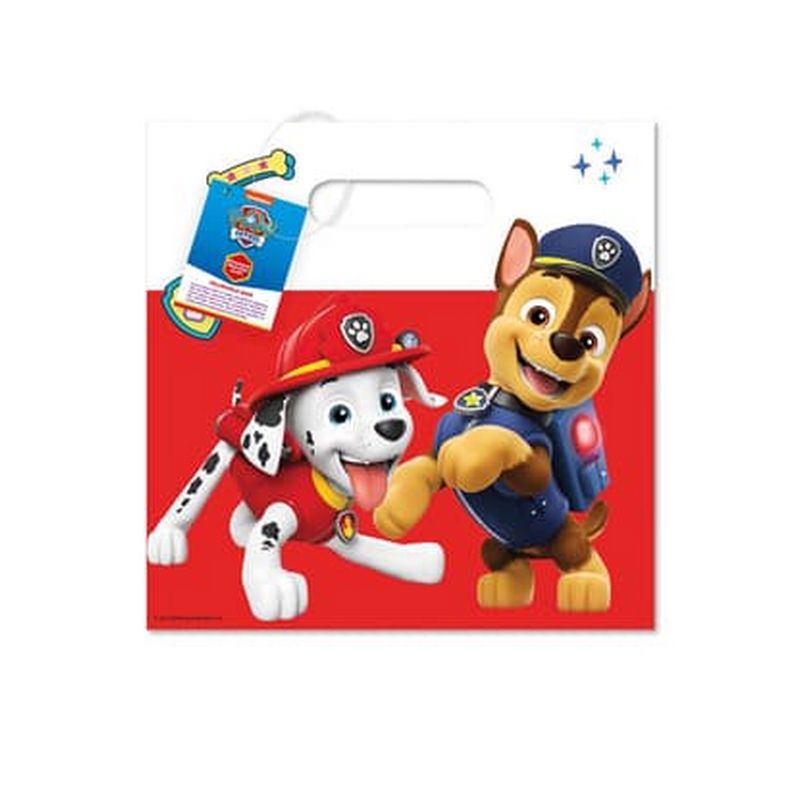 Paw Patrol Partyposer - 4 stk | Paw Patrol Poser / Goodiebags - Temashop