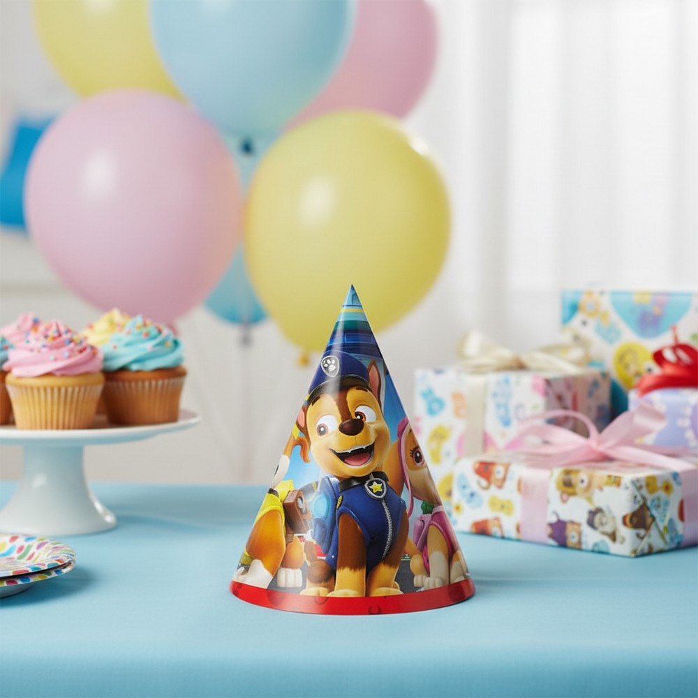 Paw Patrol Partyhatte - 6 stk | Paw Patrol Partyhatte - Temashop