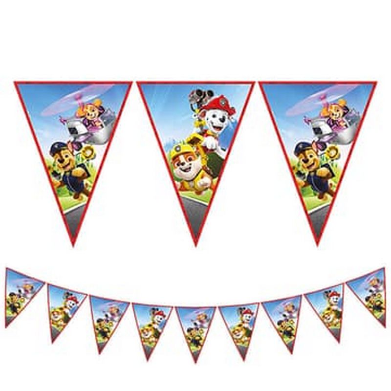 Paw Patrol Vimpelguirlande - 1 stk | Paw Patrol Guirlander - Temashop