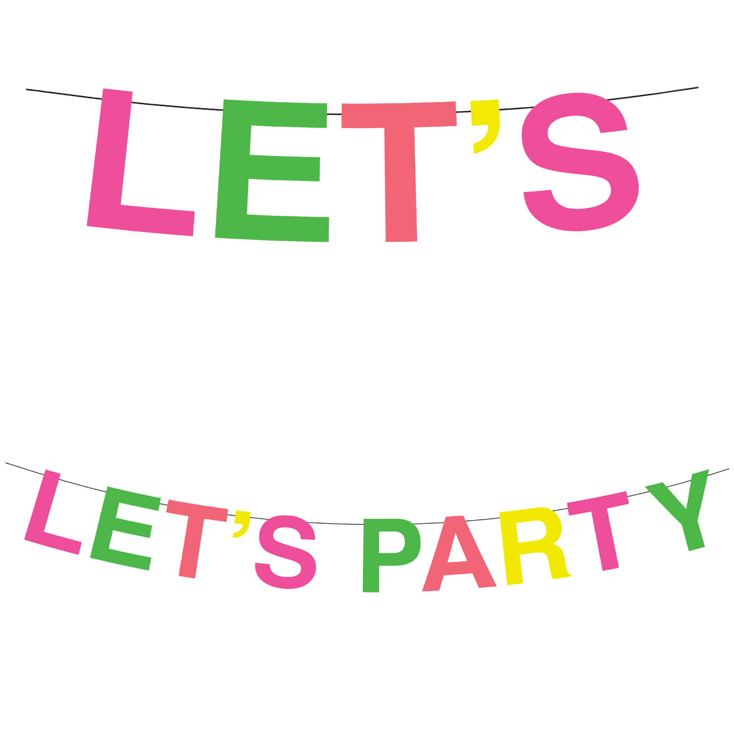LET'S PARTY Guirlande Neon