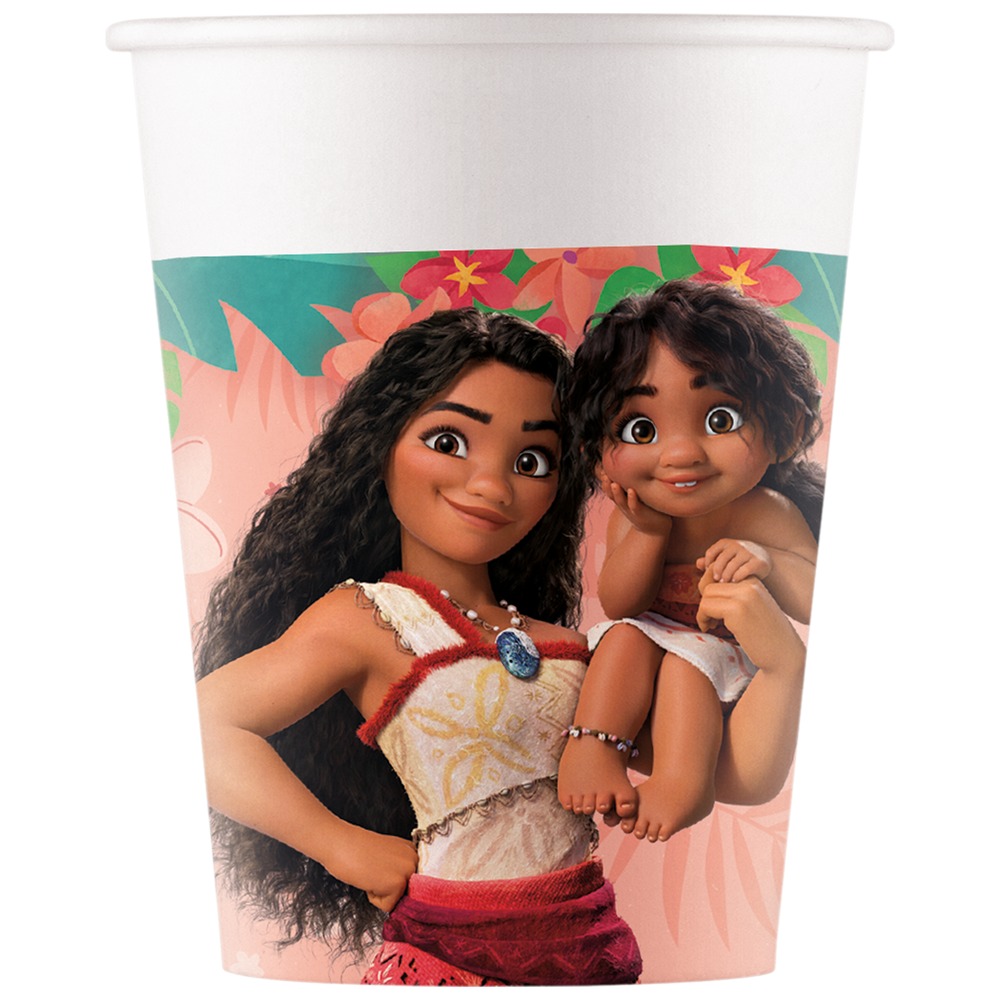 Moana Papkrus - 8 stk (200 ml) | Vaiana Krus - Temashop