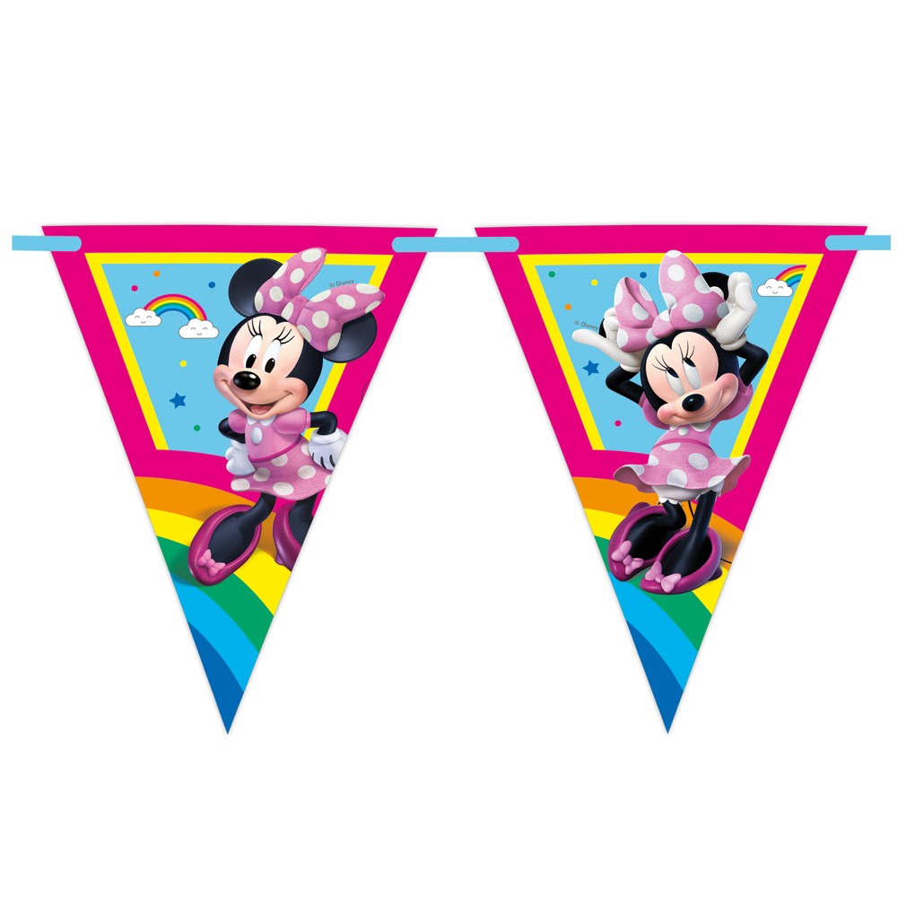 Minnie MouseÂ® Flagbanner Regnbue