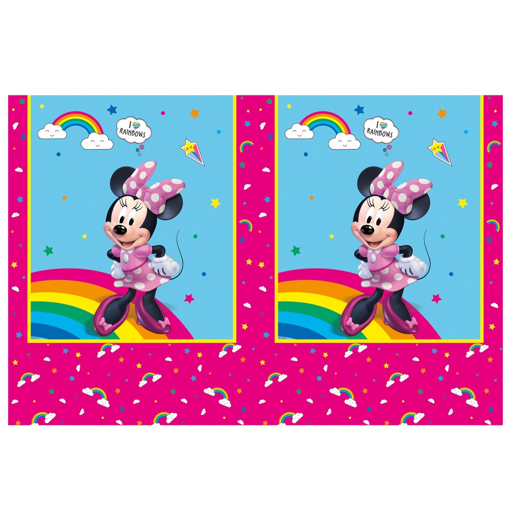 Minnie Mouse Plastdug - 1 stk (120 x 180 cm) | Minnie Mouse Duge - Temashop