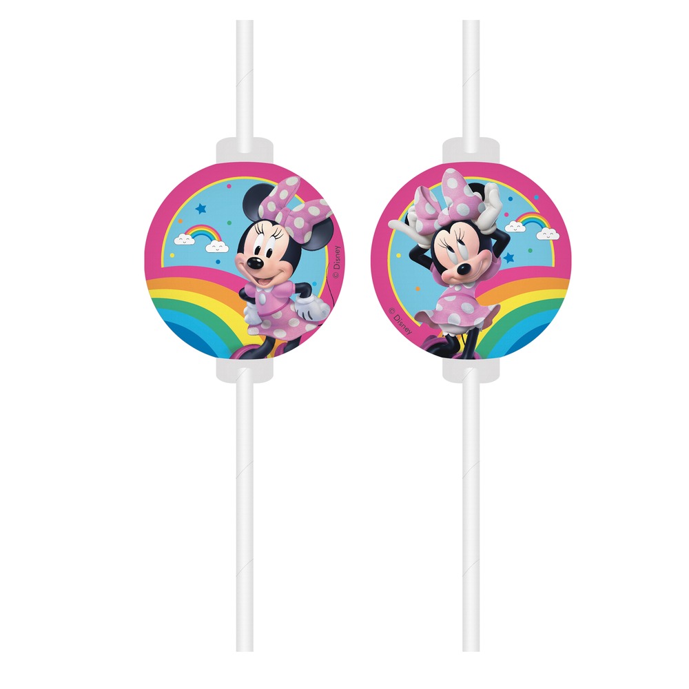Minnie MouseÂ® Regnbue Papirsugerør