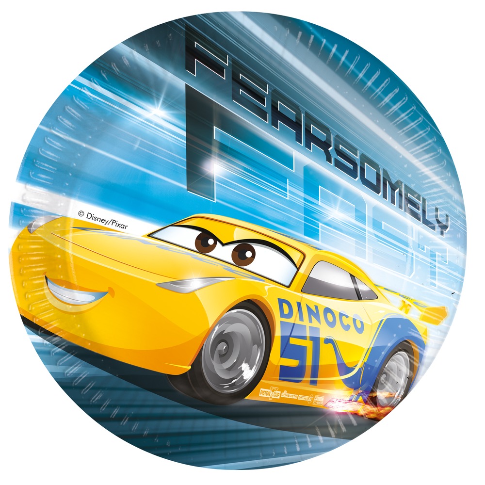 Cars Paptallerkener - 8 stk (20 cm) | Cars Tallerkner - Temashop